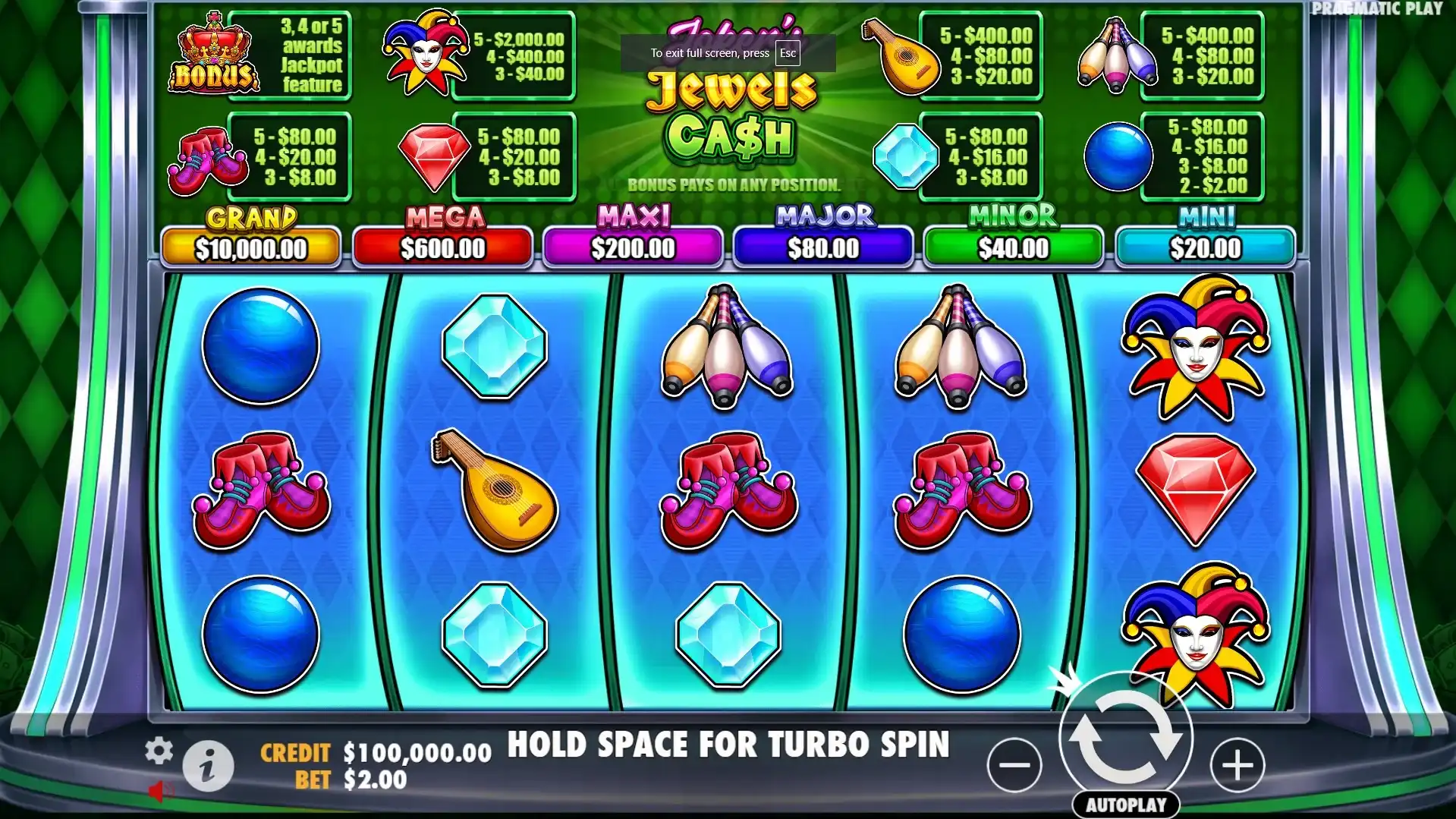 Joker Jewels Cash
